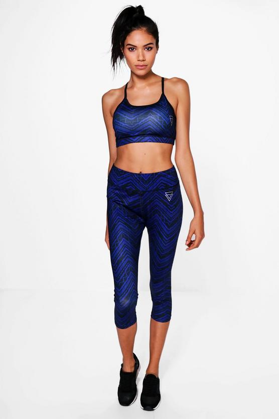 Leah Fit Zig Zag Running Leggings